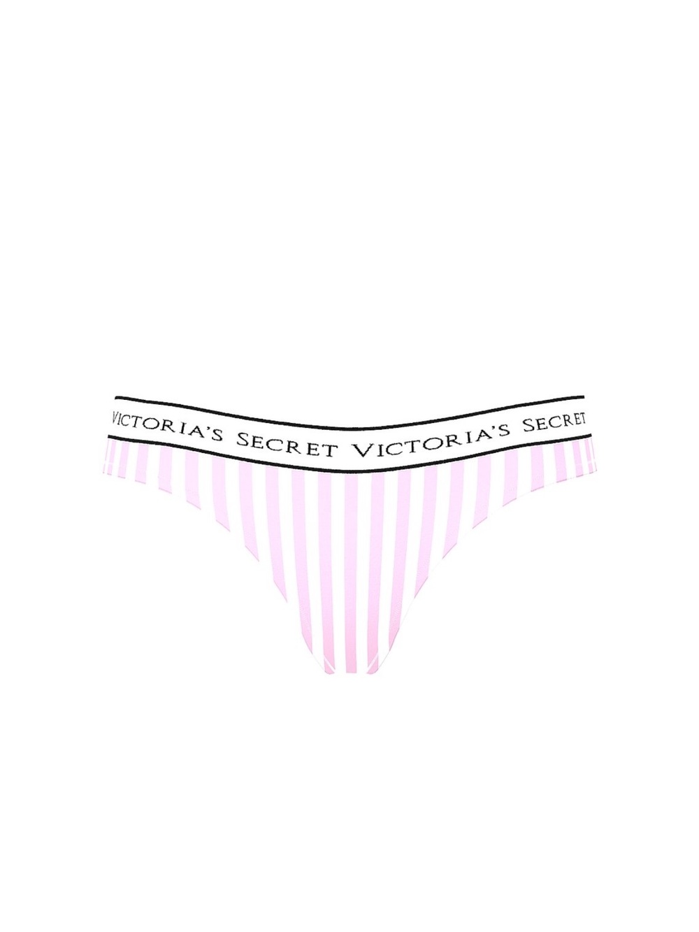 Victoria's Secret Pink & White Striped Bikini Thong